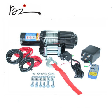 Auto Electric Wire Rope Winch with 4500lbs Pulling Capacity